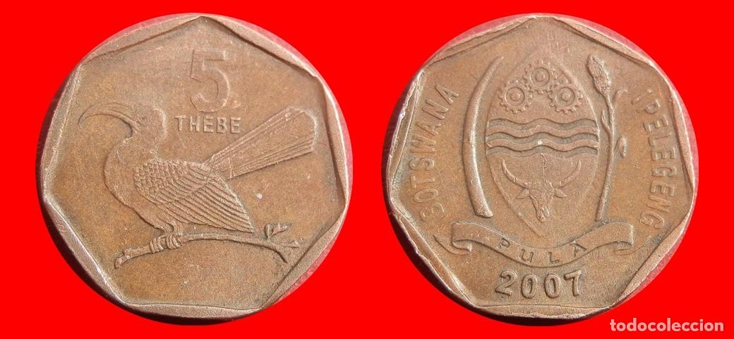 Monedas antiguas de &Aacute;frica: 5 THEBE 2007 BOTSWANA BOTSUANA-144129