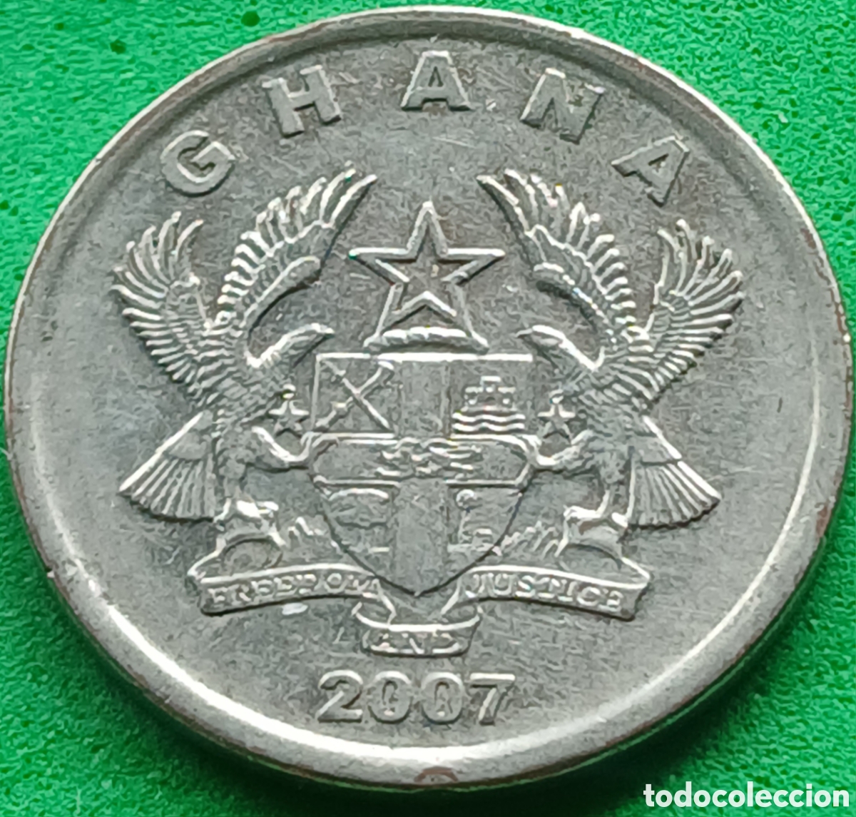 Monedas antiguas de &Aacute;frica: Ghana 20 pesewas 2007 km#40