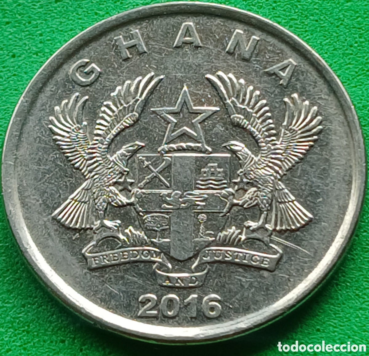 Monedas antiguas de &Aacute;frica: Ghana 20 pesewas 2016 km#40