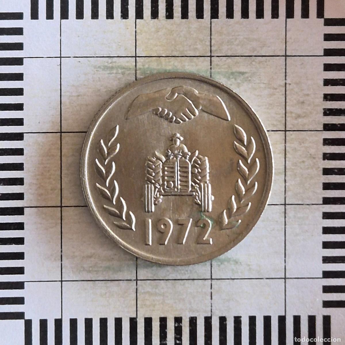 Monedas antiguas de &Aacute;frica: 1 DINAR, ARGELIA. 1972. (KM#104.1).