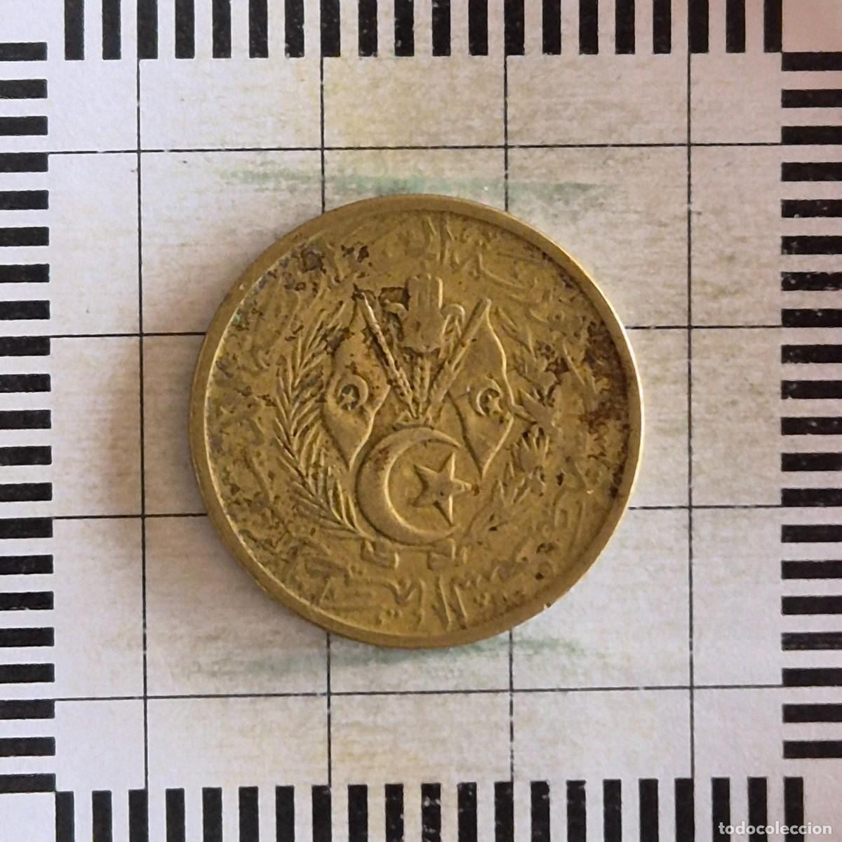 Monedas antiguas de &Aacute;frica: 50 C&Eacute;NTIMOS, ARGELIA. 1383 (1964). (KM#99).