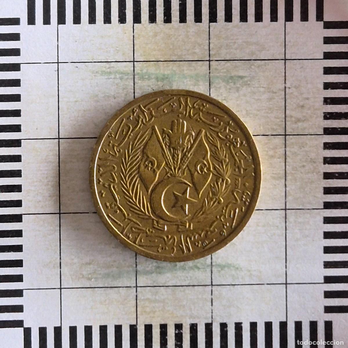Monedas antiguas de &Aacute;frica: 20 C&Eacute;NTIMOS, ARGELIA. 1383 (1964). (KM#98).