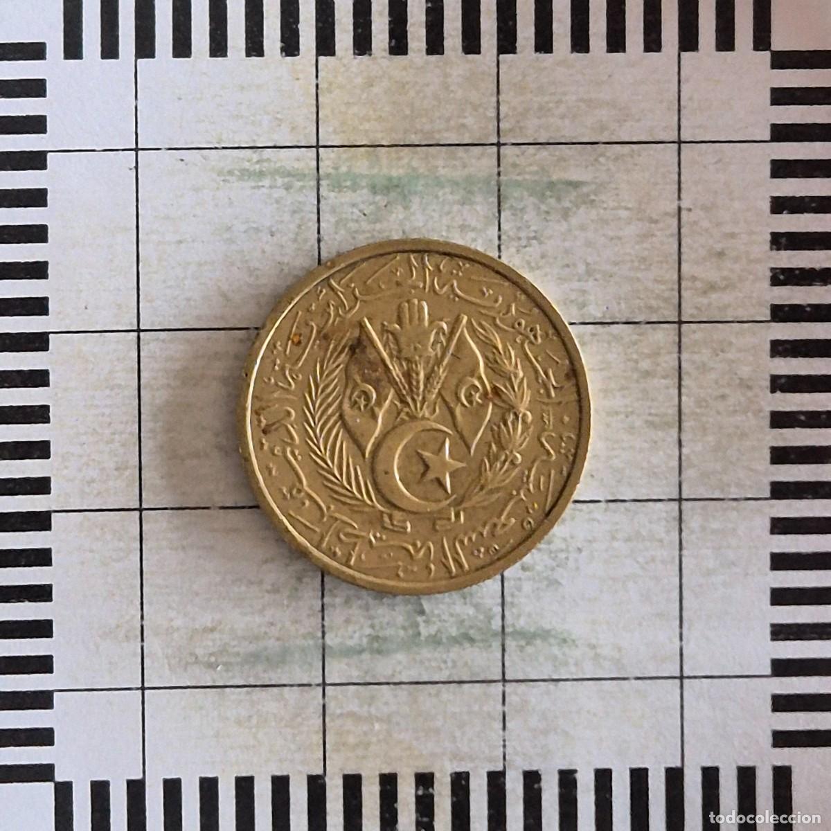Monedas antiguas de &Aacute;frica: 10 C&Eacute;NTIMOS, ARGELIA. 1383 (1964). (KM#97).