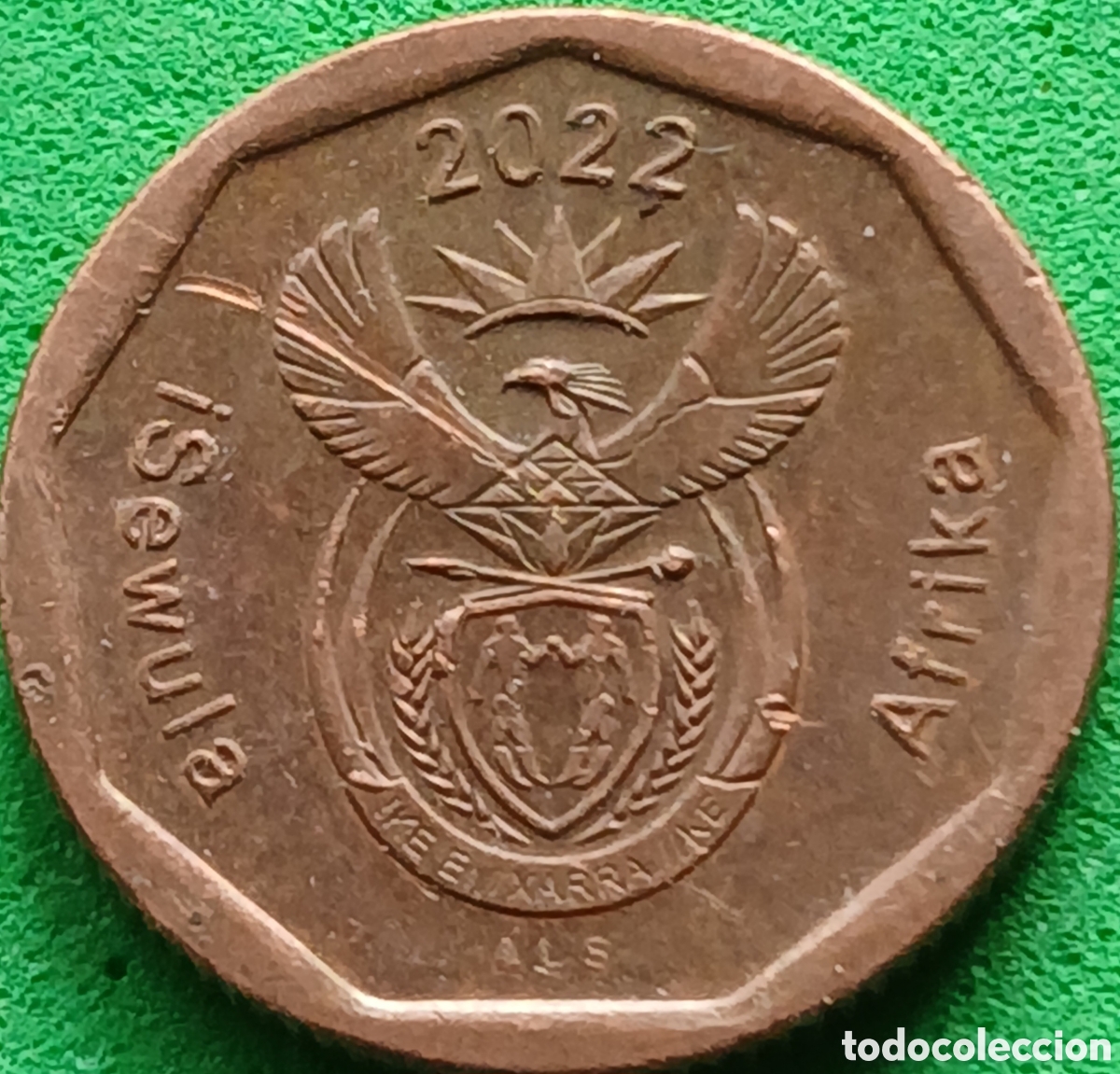 Monedas antiguas de &Aacute;frica: Isewula &Aacute;frika 10 cents 2022 UC#53 poco com&uacute;n