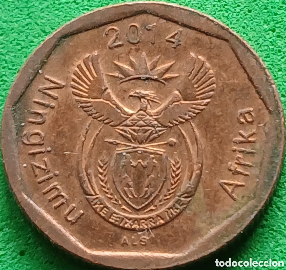 Monedas antiguas de &Aacute;frica: Ningizimu &Aacute;frika 10 cents 2014 UC#6
