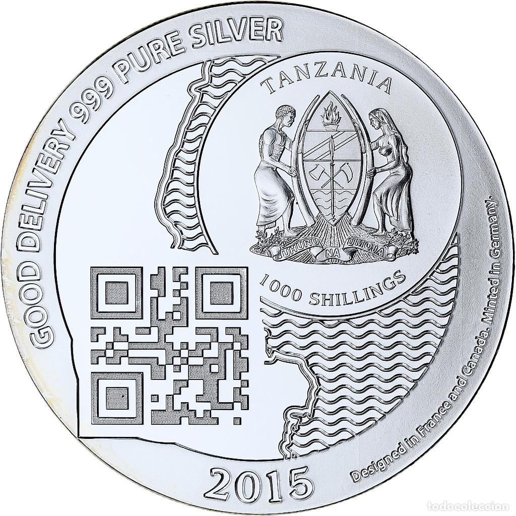 Monedas antiguas de &Aacute;frica: [#1272575] Zanz&iacute;bar, 1000 Shillings, 1 Vera Silver Oz, 2015, Prueba, Plata, FDC