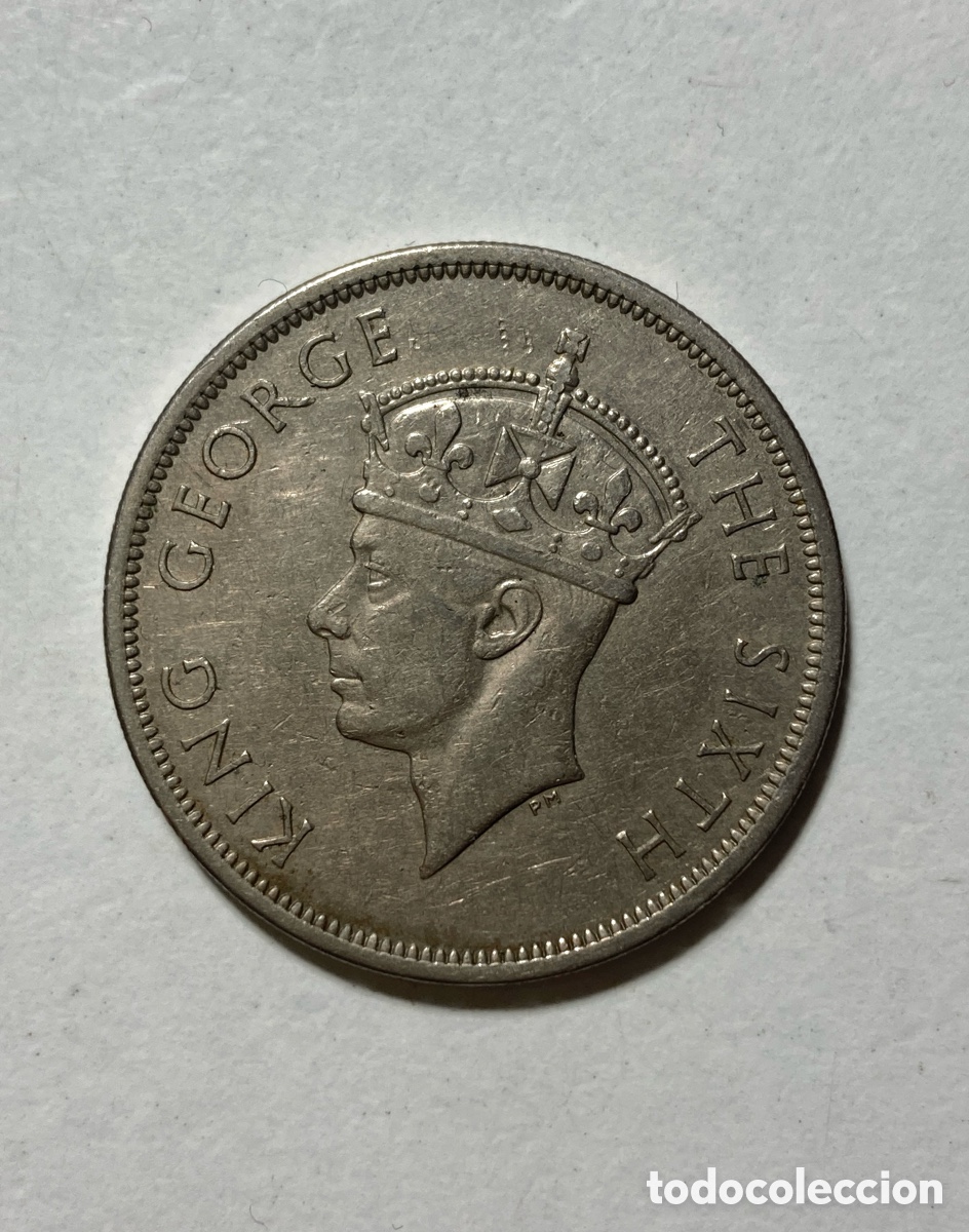Monedas antiguas de &Aacute;frica: 1/2 corona Rhodesia del Sur 1949