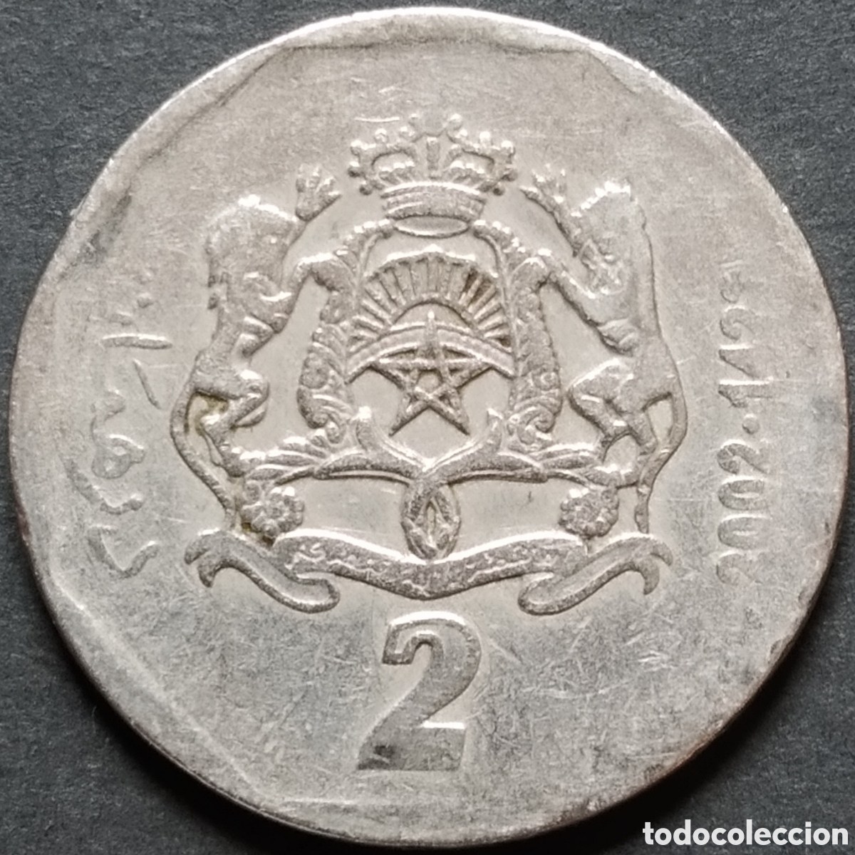 Monedas antiguas de &Aacute;frica: MONEDA - MARRUECOS 2 DIRHAMS 2002 - Foto 1