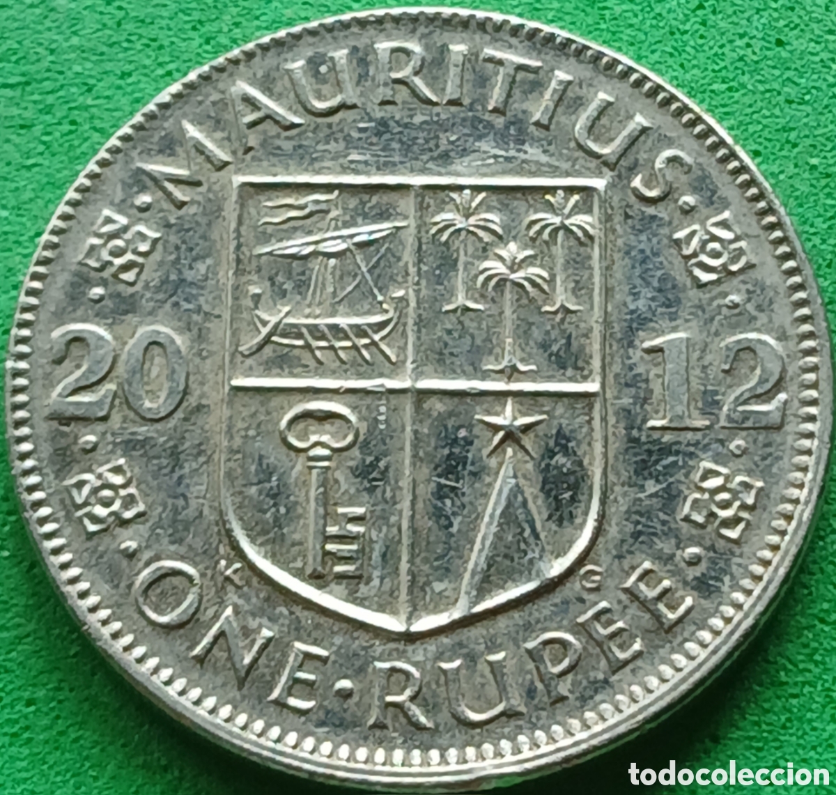 Monedas antiguas de &Aacute;frica: Mauricio 1 rupia 2012 km#55a
