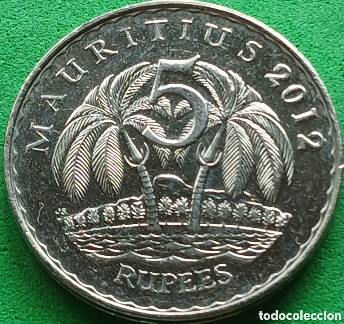 Monedas antiguas de &Aacute;frica: Mauricio 5 rupias 2012 UC#2