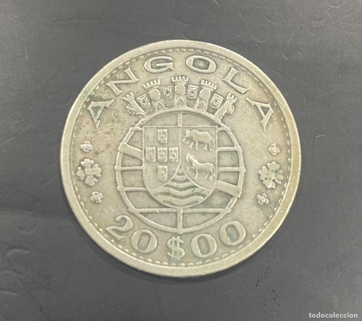 Monedas antiguas de &Aacute;frica: ANGOLA. A&Ntilde;O 1952. 20 ESCUDOS PLATA (720)