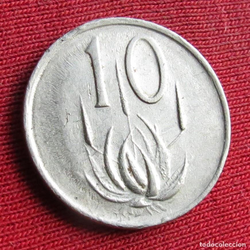 Monedas antiguas de &Aacute;frica: Sud&aacute;frica RSA 10 cents 1974