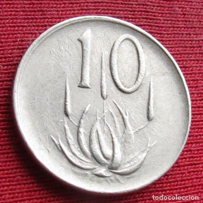 Monedas antiguas de &Aacute;frica: Sud&aacute;frica RSA 10 cents 1977