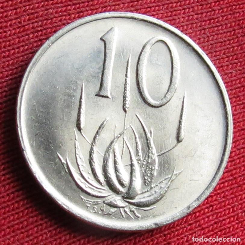 Monedas antiguas de &Aacute;frica: Sud&aacute;frica RSA 10 cents 1981