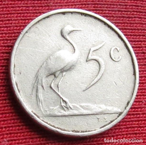 Monedas antiguas de &Aacute;frica: Sud&aacute;frica RSA 5 cents 1965