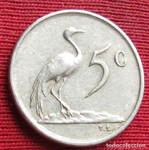 Monedas antiguas de &Aacute;frica: Sud&aacute;frica RSA 5 cents 1972