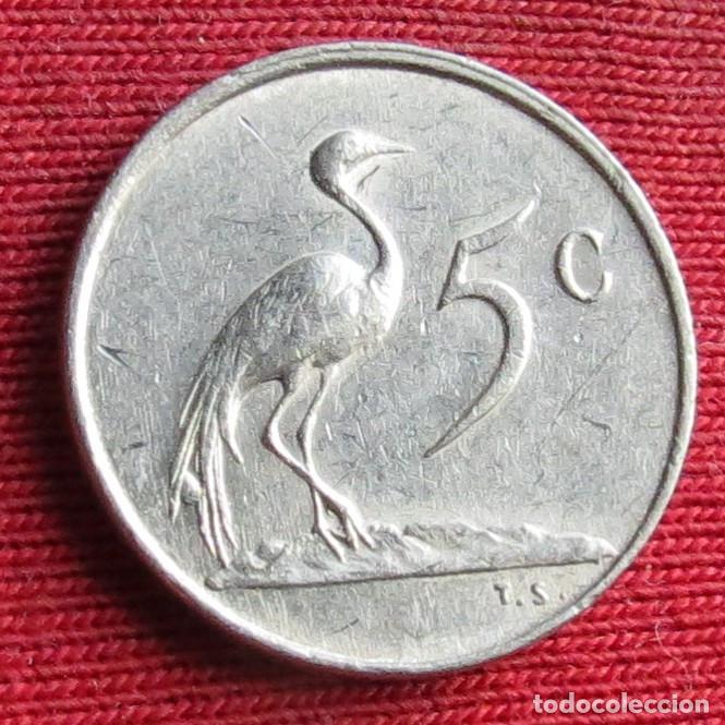 Monedas antiguas de &Aacute;frica: Sud&aacute;frica RSA 5 cents 1978