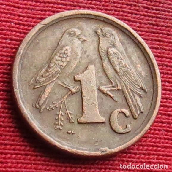 Monedas antiguas de &Aacute;frica: Sud&aacute;frica RSA 1 cent 1990