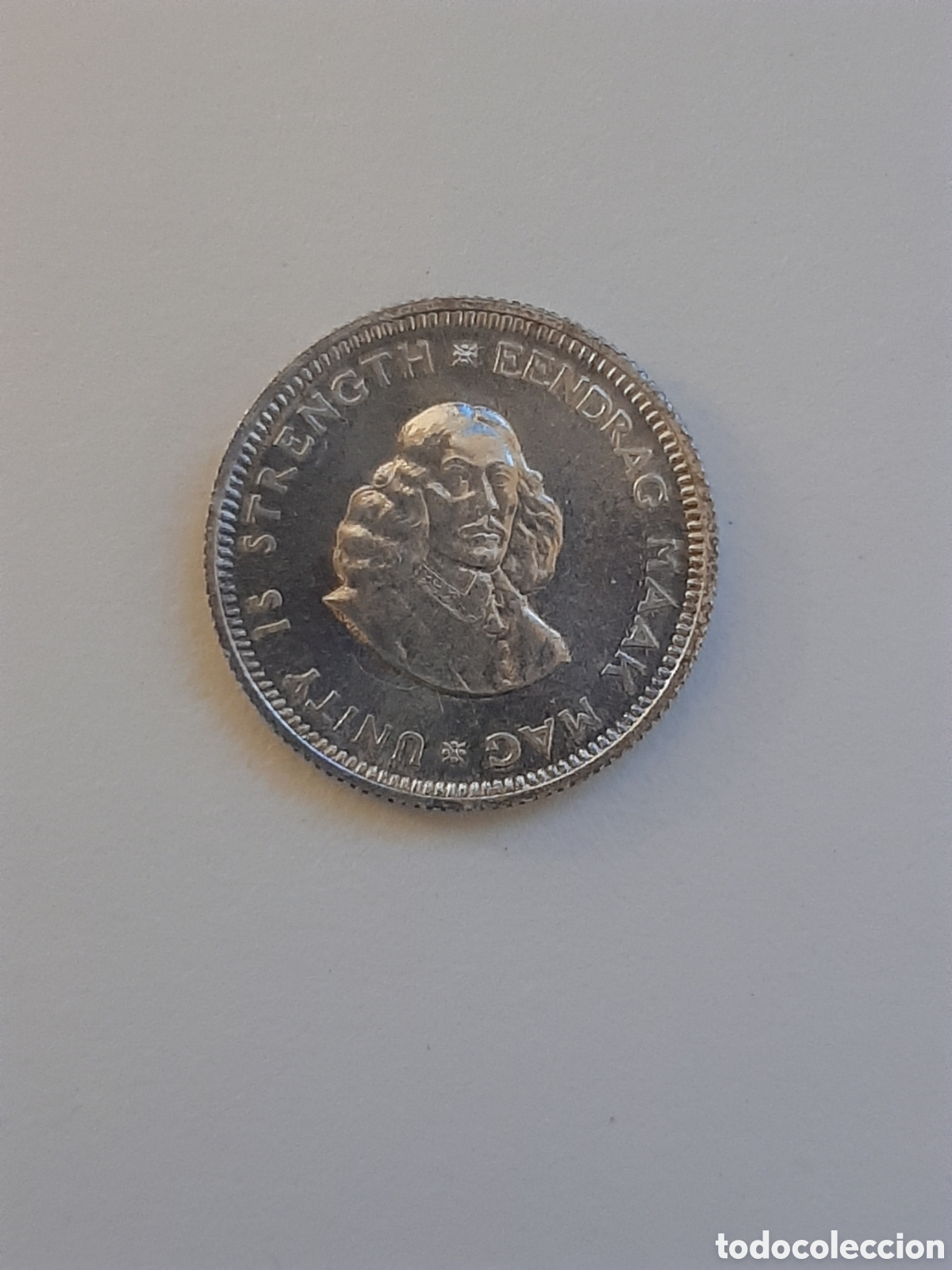 Monedas antiguas de &Aacute;frica: SUDAFRICA REPUBLICA 5 CENTS. 1964 PLATA