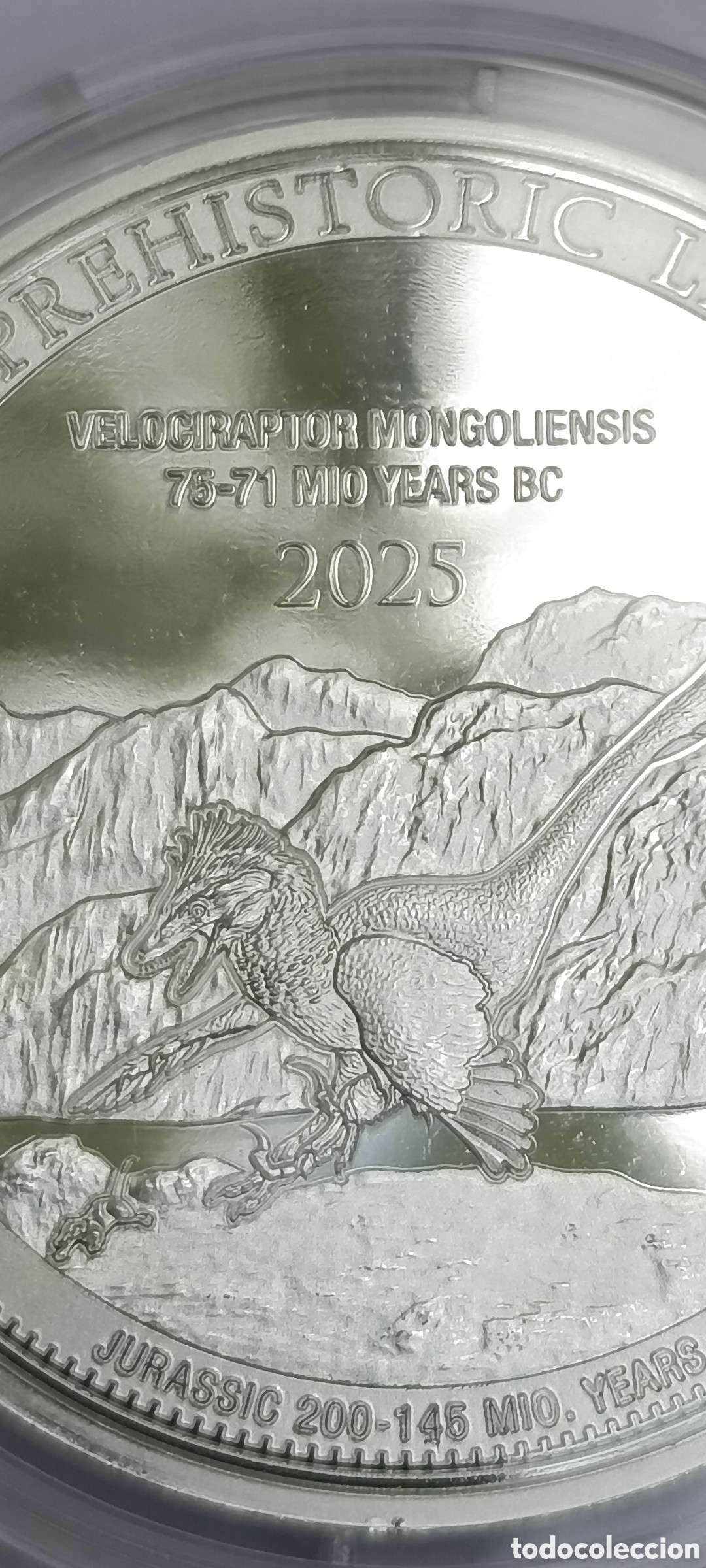 Monedas antiguas de &Aacute;frica: Velociraptor 5: 1 Troy Ounce - Plata .999 - Velociraptor 2025 - 31,1 gram - fine silver