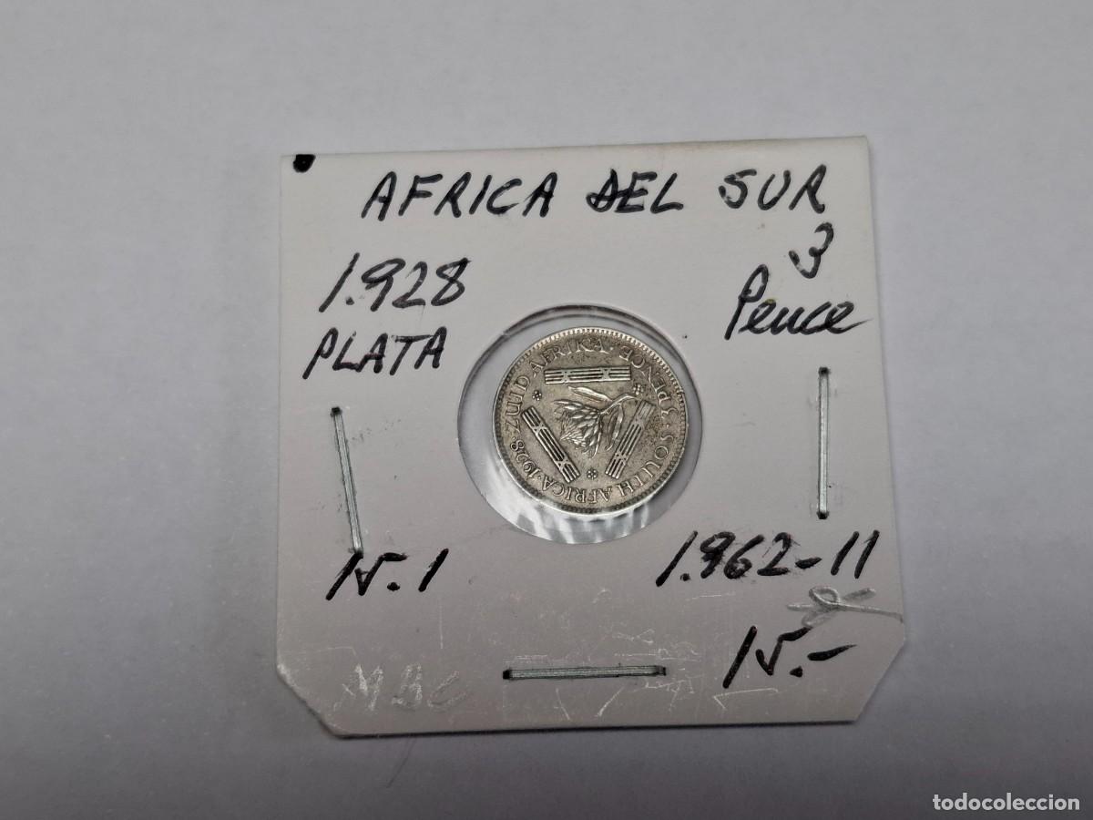 Monedas antiguas de &Aacute;frica: 3 PENCES de PLATA de 1928 KM 15.1 AFRICA DEL SUR en MBC
