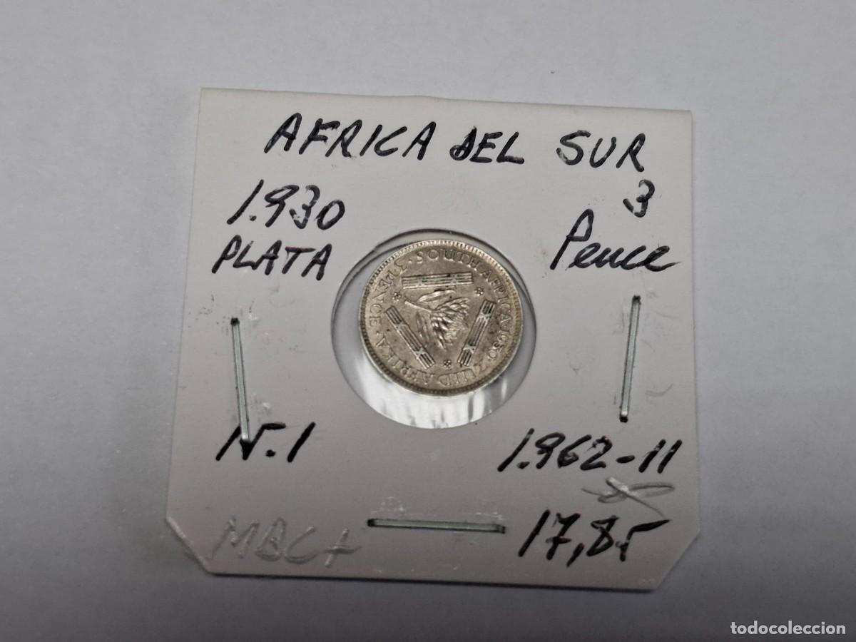 Monedas antiguas de &Aacute;frica: 3 PENCES de PLATA de 1930 KM 15.1 AFRICA DEL SUR en MBC+