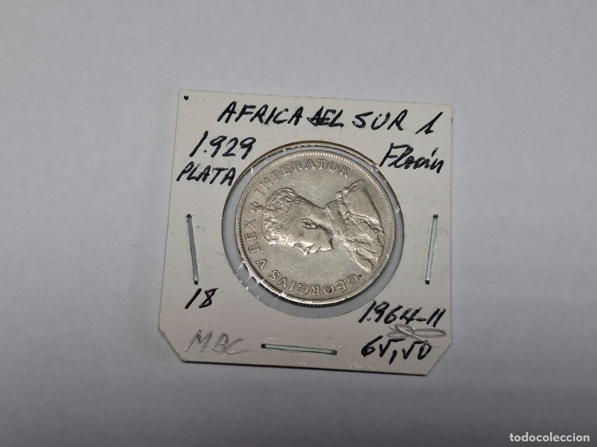 Monedas antiguas de &Aacute;frica: 1 FLORIN de PLATA de 1929 KM 18 AFRICA DEL SUR en MBC