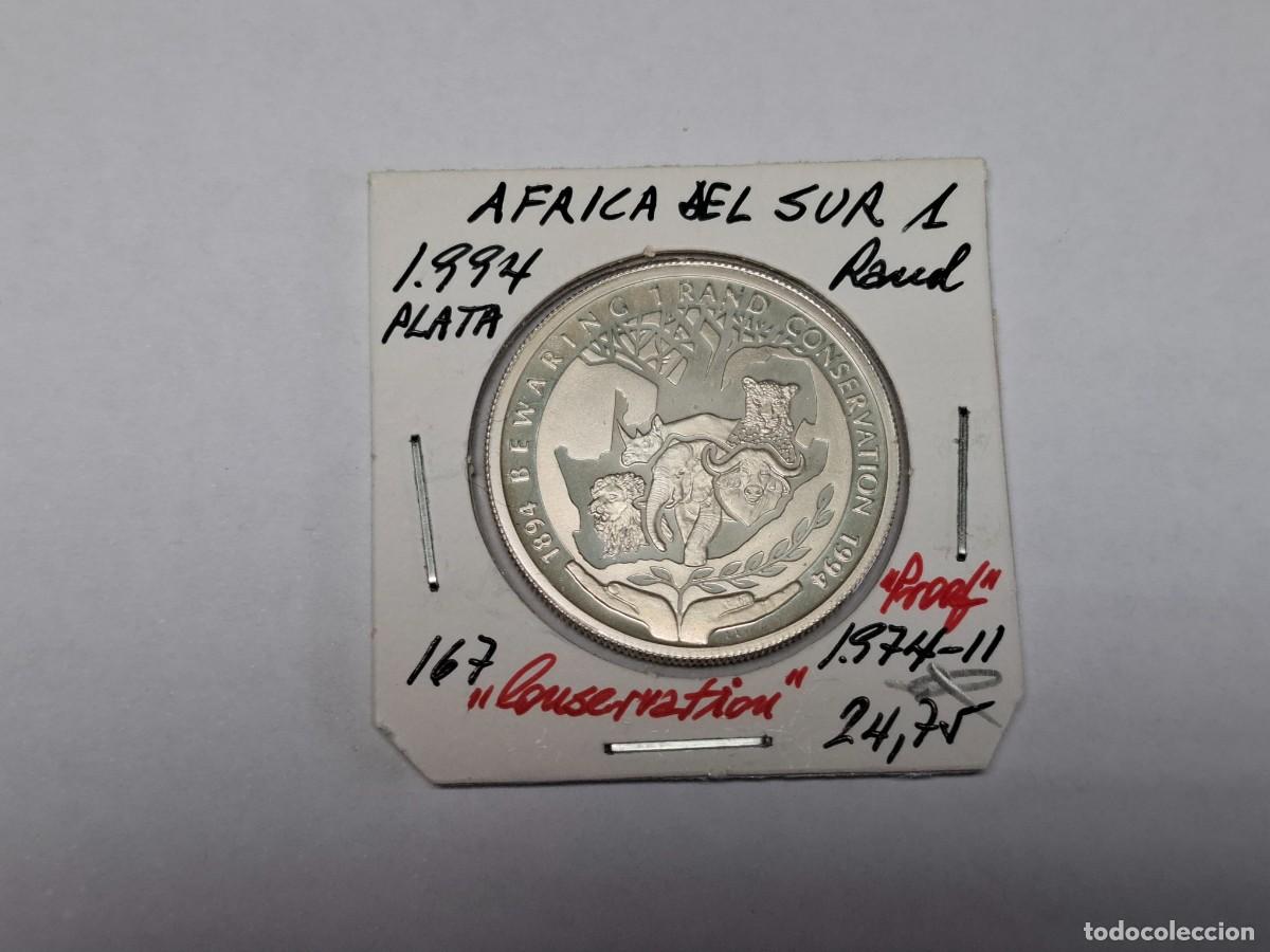 Monedas antiguas de &Aacute;frica: 1 RAND de PLATA de 1994 KM 167 AFRICA DEL SUR en PROOF