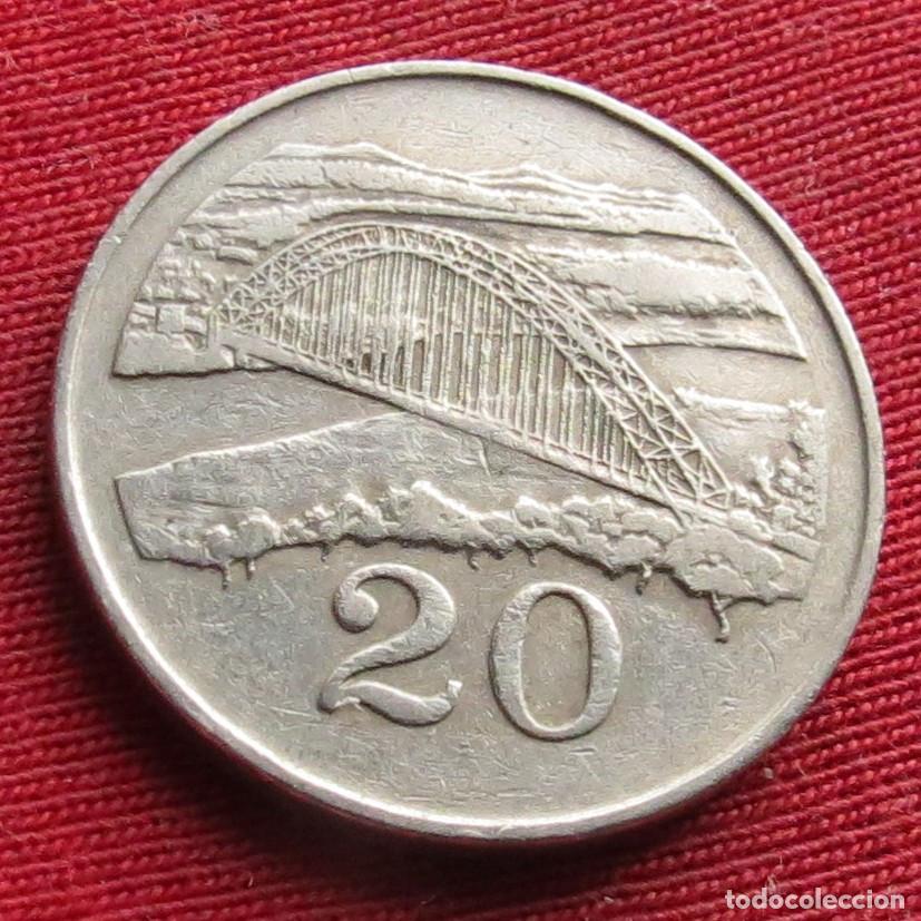 Monedas antiguas de &Aacute;frica: Zimbabwe 20 cents 1980 #1