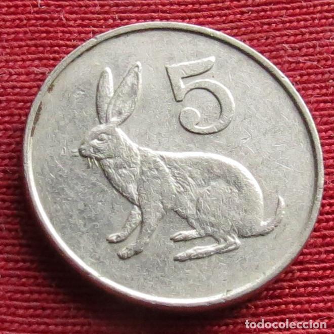 Monedas antiguas de &Aacute;frica: Zimbabwe 5 cents 1980 #2