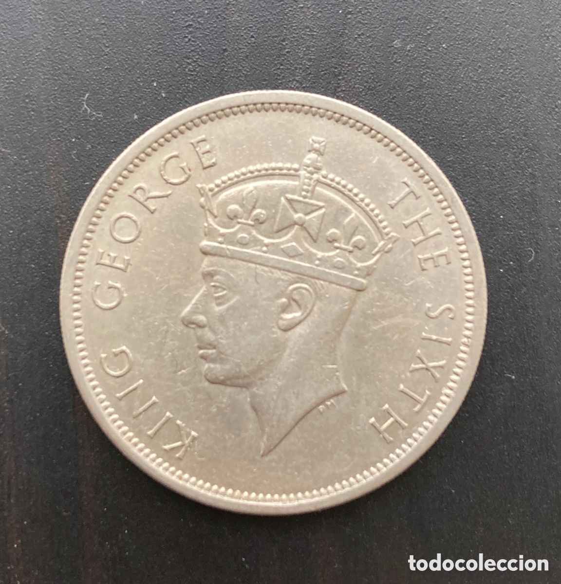 Monedas antiguas de &Aacute;frica: 1/2 corona Rhodesia del Sur 1951. Jorge VI.