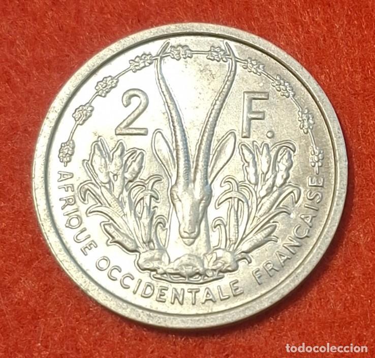 Alte M&uuml;nzen aus Afrika: MONEDA DE &Aacute;FRICA OCCIDENTAL FRANCESA 1948 - 2 FRANCOS - ALUMINIO