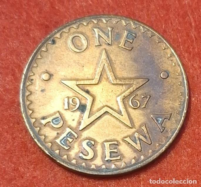 Monedas antiguas de &Aacute;frica: MONEDA DE GHANA 1967 - 1 PESEWA - BRONCE