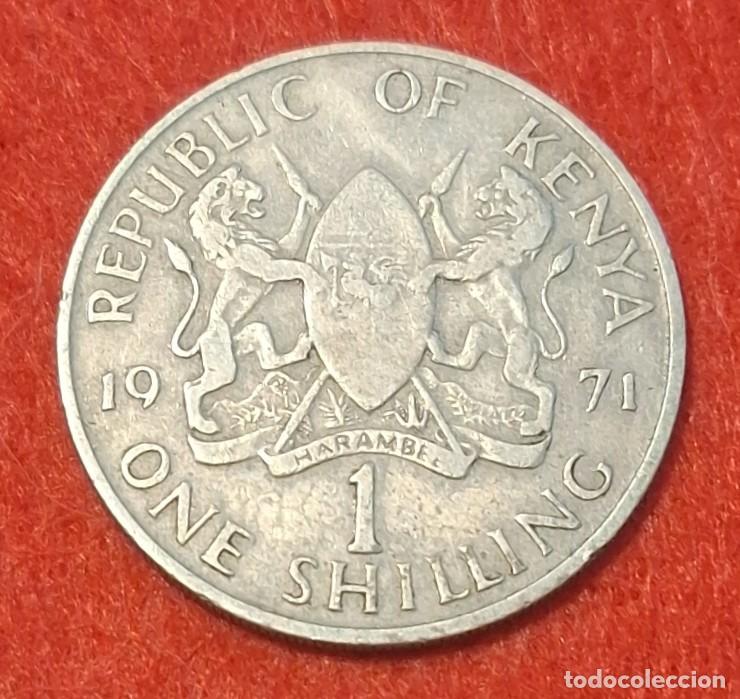 Monedas antiguas de &Aacute;frica: MONEDA DE KENIA 1971 - 1 SHILLING - CUPRO-N&Iacute;QUEL
