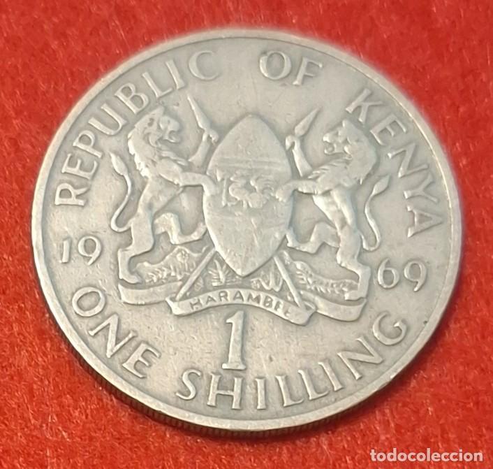 Monedas antiguas de &Aacute;frica: MONEDA DE KENIA 1969- 1 SHILLING - CUPRO-N&Iacute;QUEL