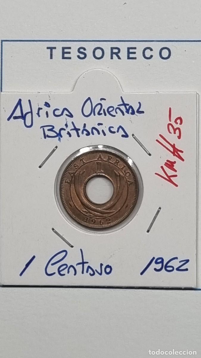 Monedas antiguas de &Aacute;frica: &Aacute;FRICA ORIENTAL BRIT&Aacute;NICA: MONEDA DE 1 CENTAVO 1962 - KM#35 - Ref.: 063