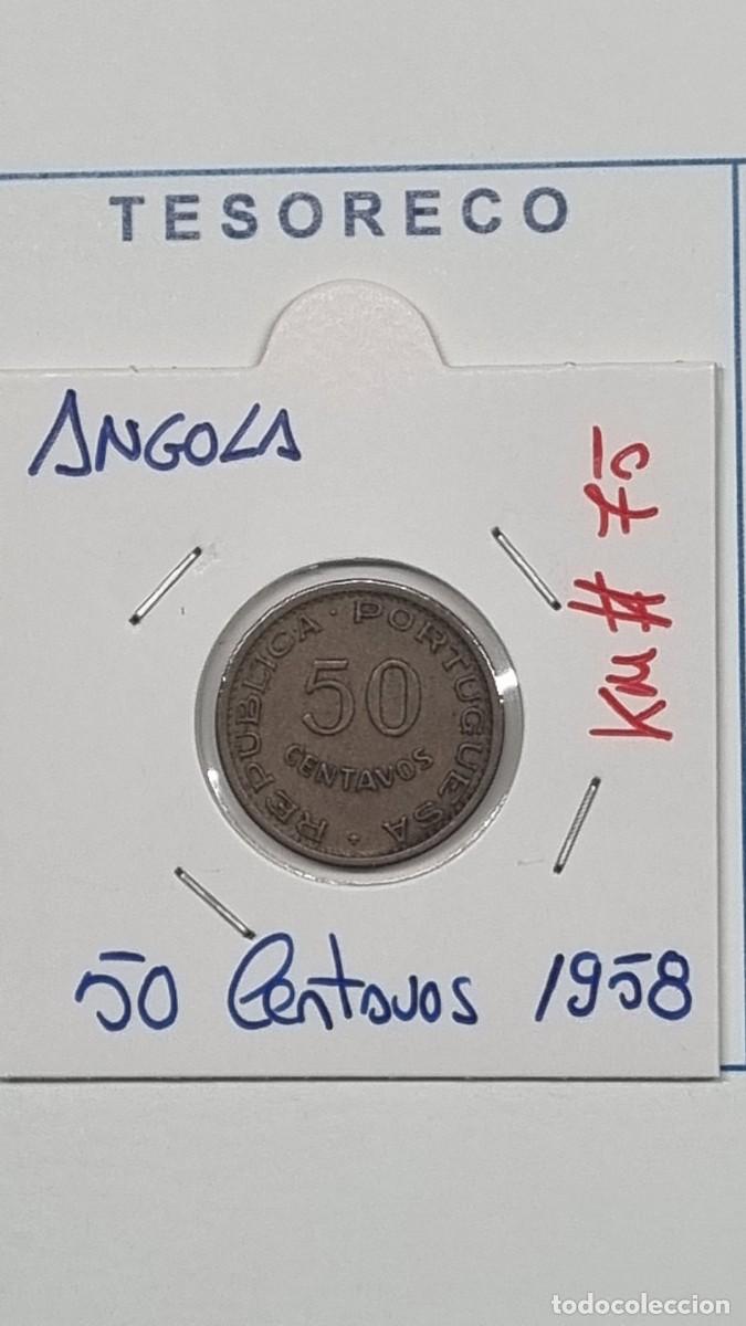 Monedas antiguas de &Aacute;frica: ANGOLA: MONEDA DE 50 CENTAVOS 1958 - KM#75 - Ref.: 076