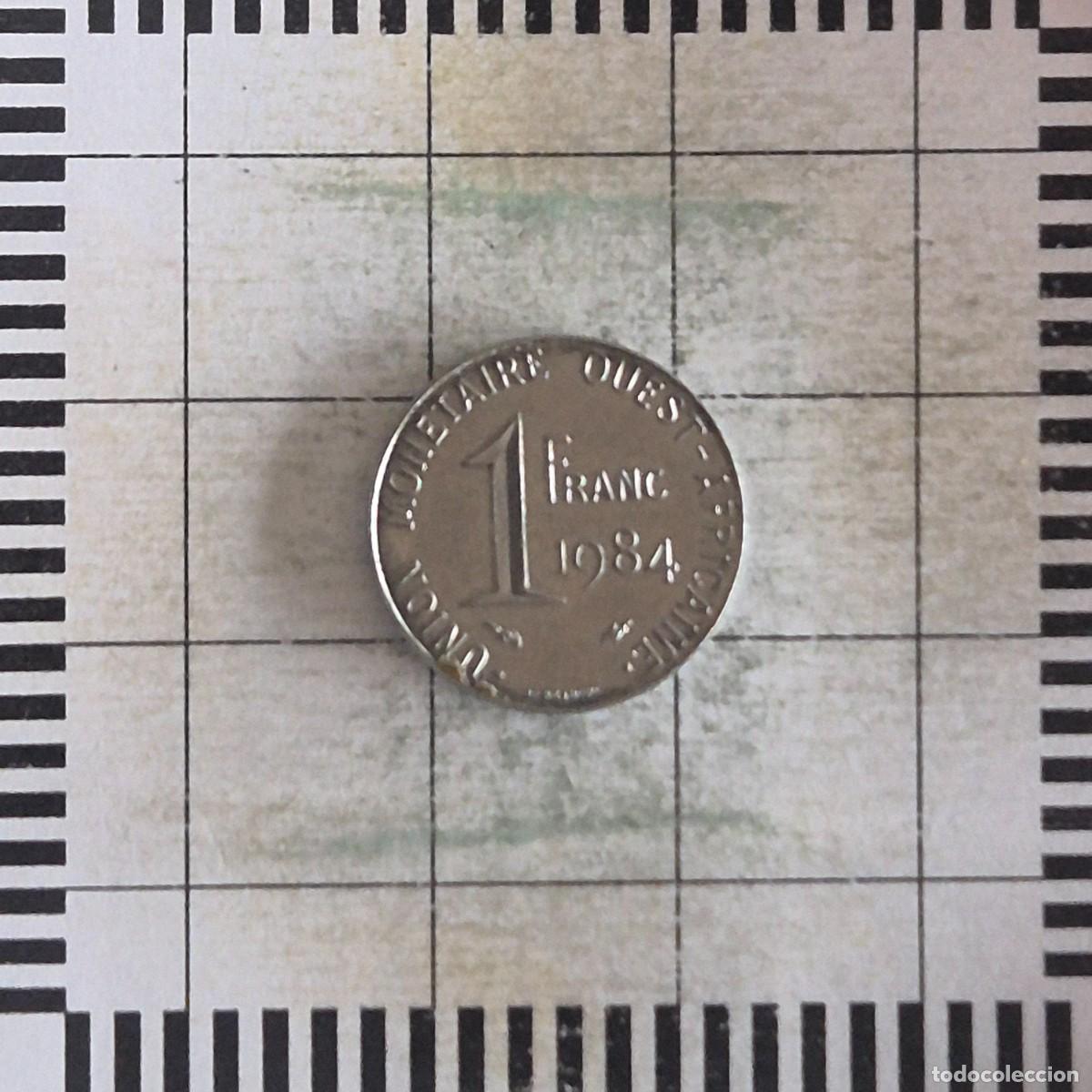 Monedas antiguas de &Aacute;frica: 1 FRANCO, &Aacute;FRICA DEL OESTE. 1984. (KM#8).