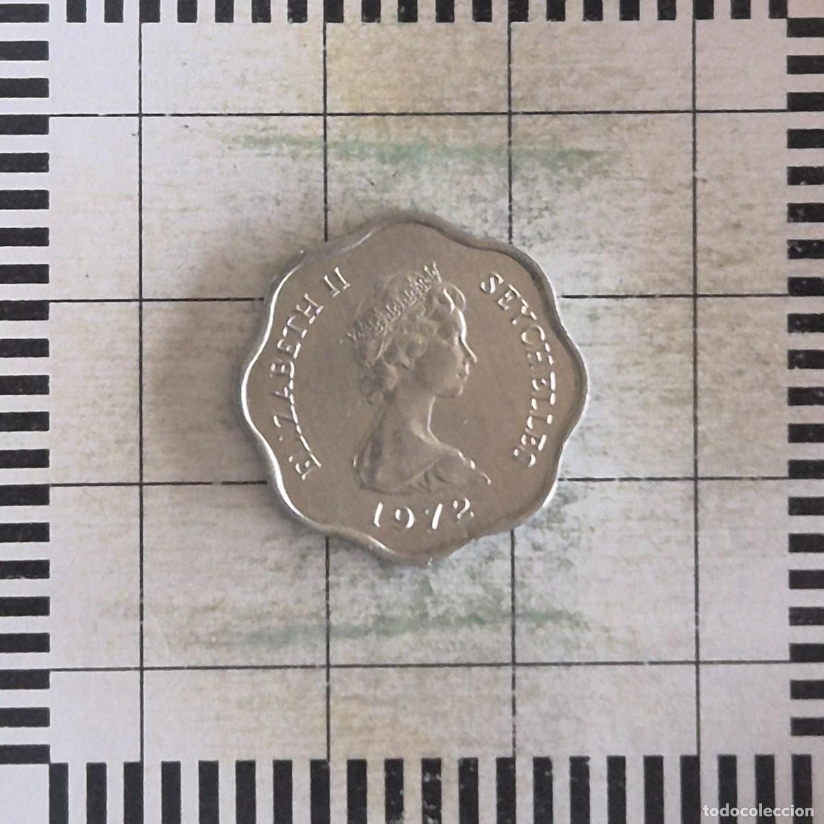 Monedas antiguas de &Aacute;frica: 5 CENTS, SEYCHELLES. ISABEL II, 1972. (KM#18).