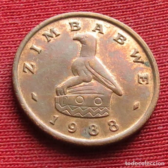 Monedas antiguas de &Aacute;frica: Zimbabwe 1 cent 1988 #1 - Foto 2