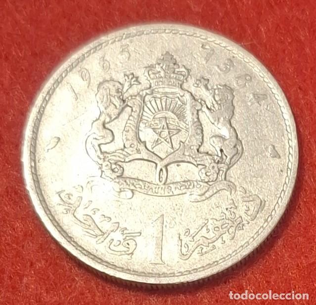 Monedas antiguas de &Aacute;frica: MONEDA DE MARRUECOS 1965 - 1 DIRHAM - N&Iacute;QUEL (1)