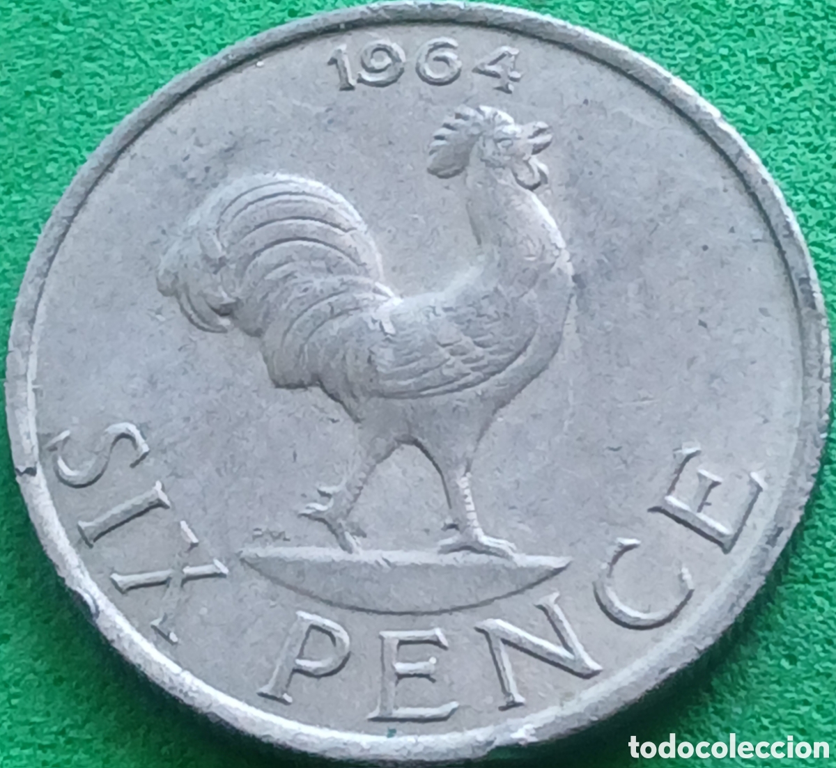 Monedas antiguas de &Aacute;frica: Malawi six pence 1964 km#1