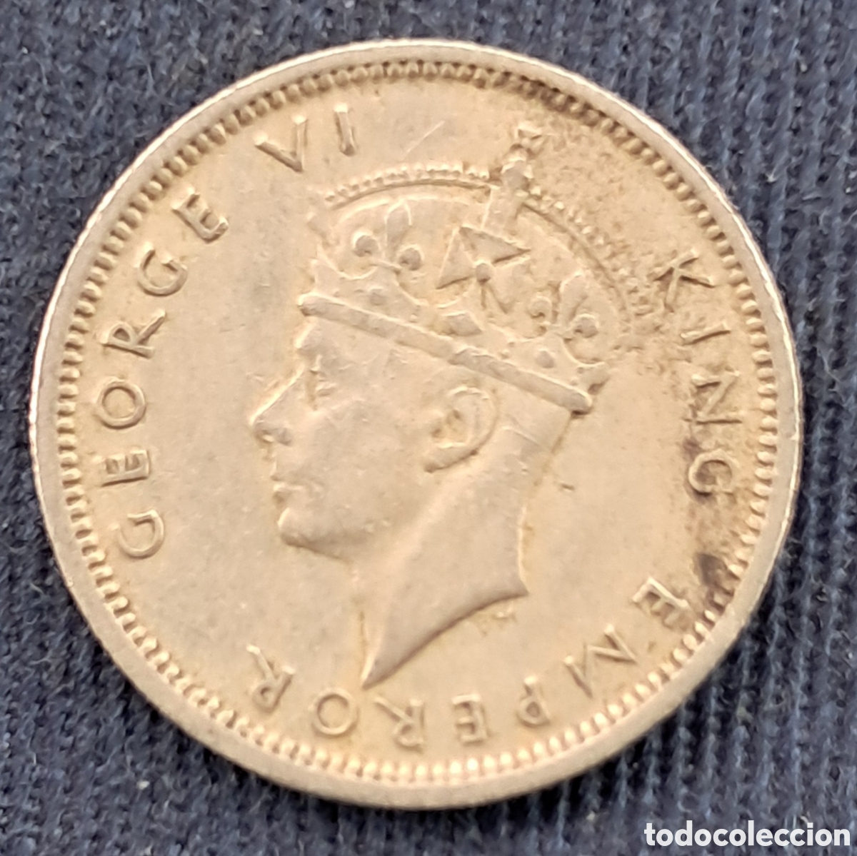 Monedas antiguas de &Aacute;frica: Moneda 6 peniques 1947 rhodesia del Sur