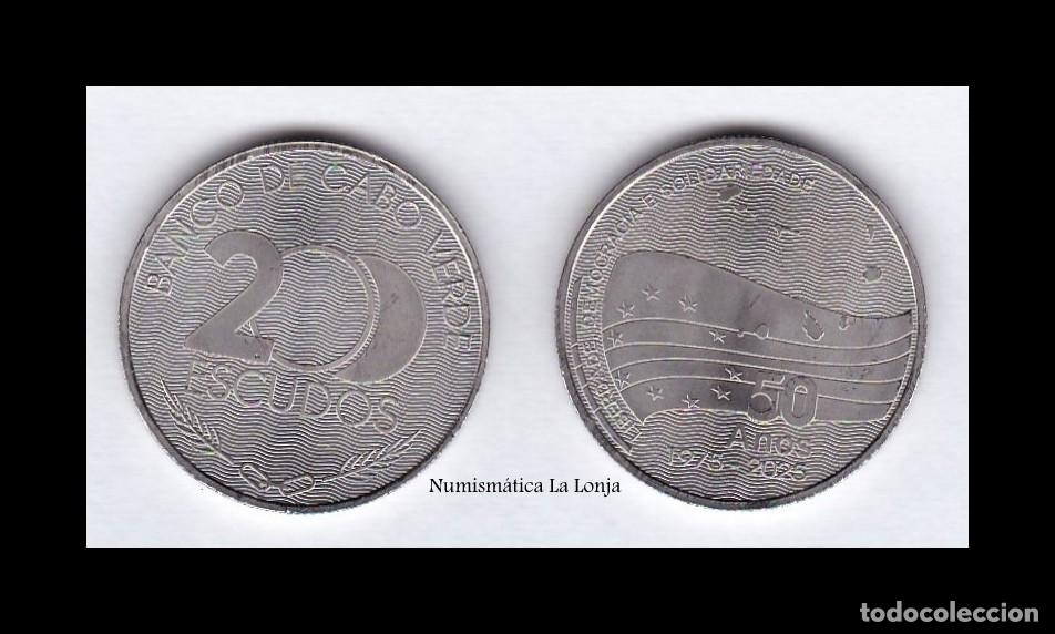 Monedas antiguas de &Aacute;frica: Cabo Verde 200 Escudos Conmemorativa Independencia 2025 Km Nuevo Sc Unc