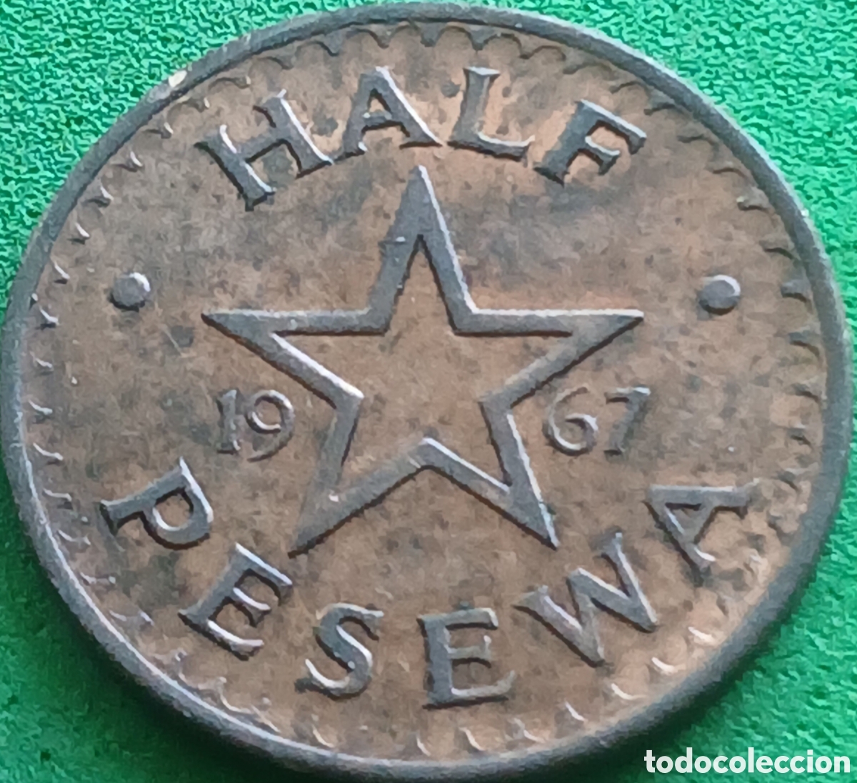 Monedas antiguas de &Aacute;frica: Ghana half pesewa 1967 km#12