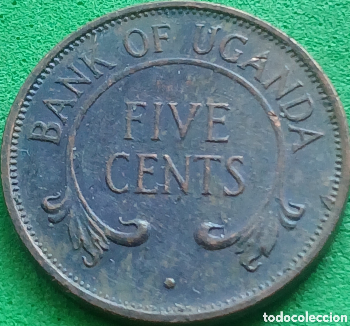 Monedas antiguas de &Aacute;frica: Uganda five cents 1966 km#1