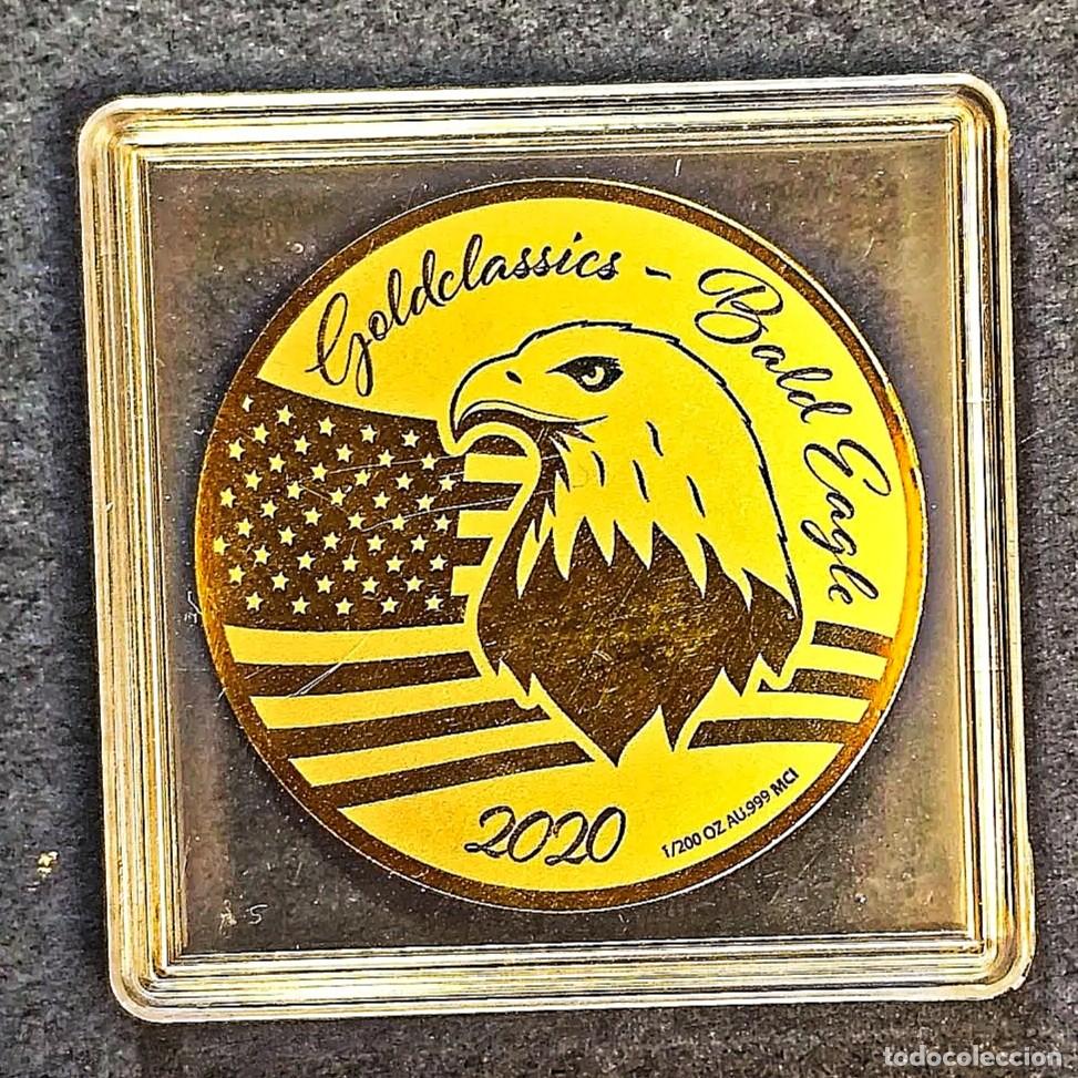 Moedas antigas de &Aacute;frica: 100 FRANCOS ORO 24 KTES DE LA REPUBLICA DEL CONGO A&Ntilde;O 2020.PESO 1/200 OZ 0,999