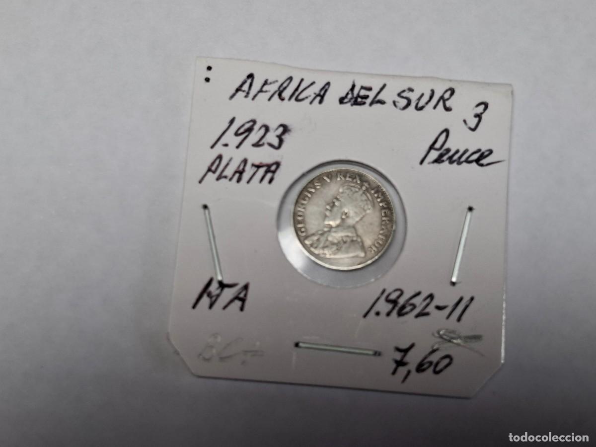 Monedas antiguas de &Aacute;frica: 3 PENCES de PLATA de 1923 KM 15A AFRICA DEL SUR en BC+