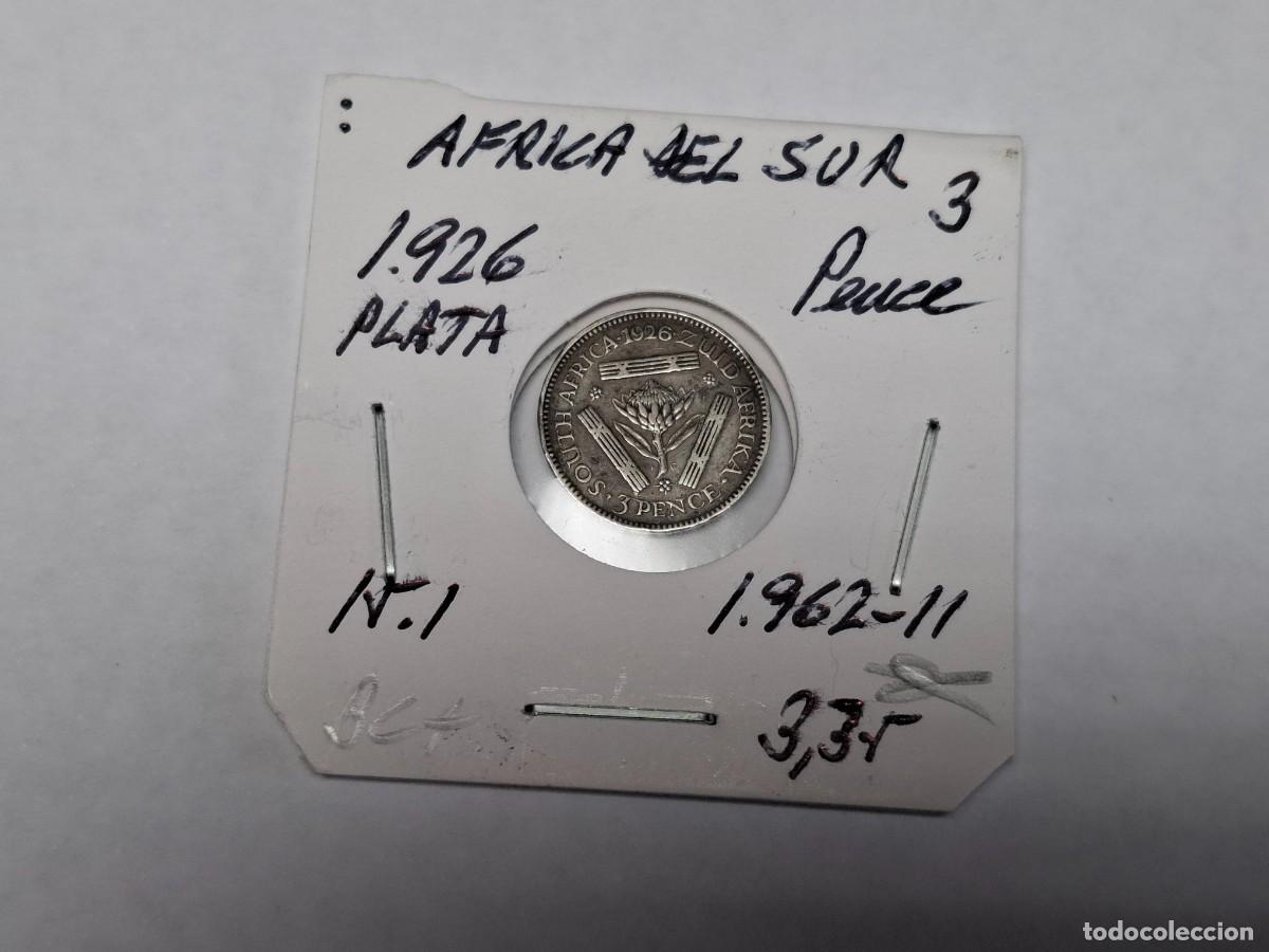 Monedas antiguas de &Aacute;frica: 3 PENCES de PLATA de 1926 KM 15.1 AFRICA DEL SUR en BC+