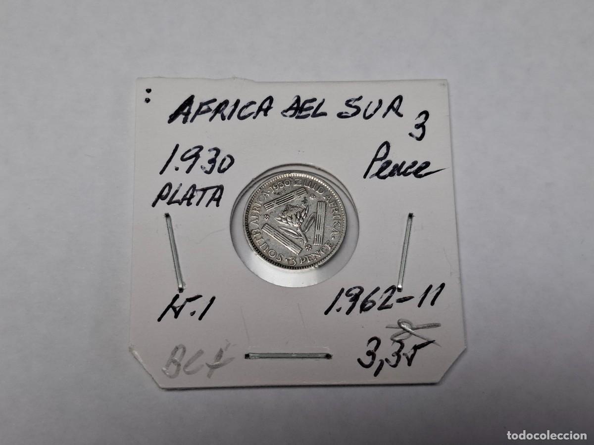 Monedas antiguas de &Aacute;frica: 3 PENCES de PLATA de 1930 KM 15.1 AFRICA DEL SUR en BC+